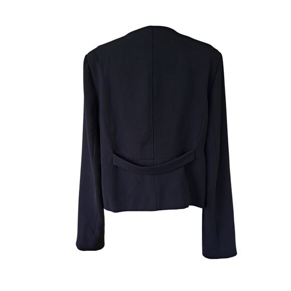 DEREK LAM Collective Black Military Jacket Blazer Size  16 - Picture 6 of 13